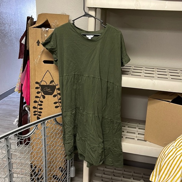 Time and Tru forest green dress - Picture 1 of 2
